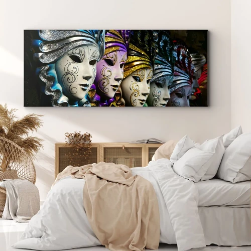 Canvas picture - Secret in Gold and Silver - 100x40 cm