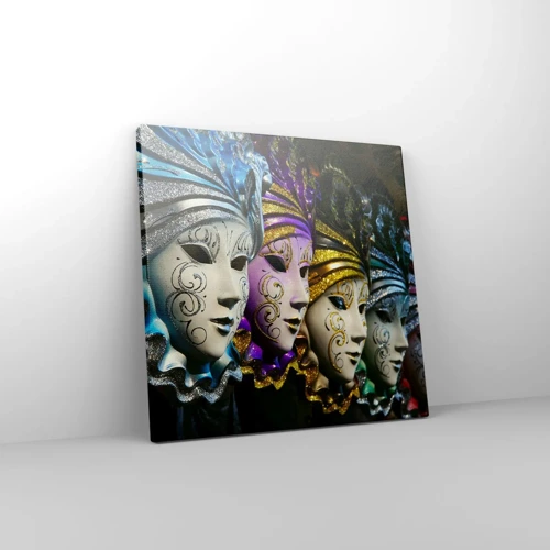 Canvas picture - Secret in Gold and Silver - 30x30 cm