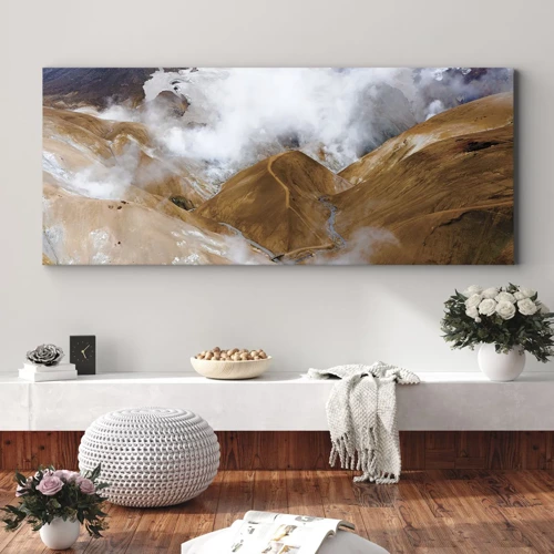 Canvas picture - Severe Beauty of Iceland - 100x40 cm