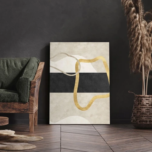 Canvas picture - Shapes in Loops - 55x100 cm
