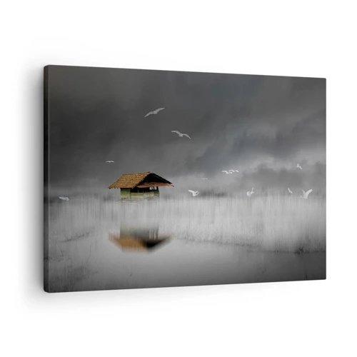 Canvas picture - Shelter from the Rain - 70x50 cm