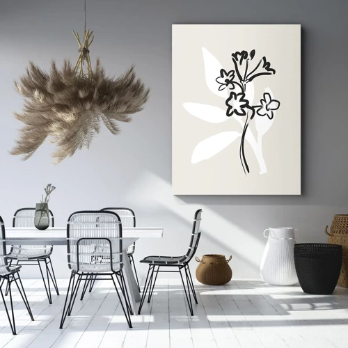 Canvas picture - Sketch for Herbarium - 65x120 cm