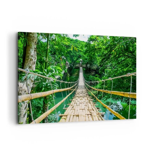 Canvas picture - Small Bridge over the Green - 100x70 cm