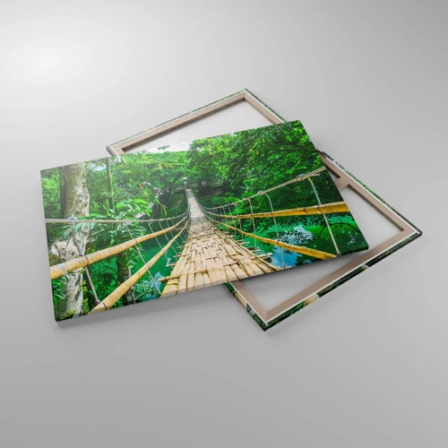 Canvas picture - Small Bridge over the Green - 120x80 cm