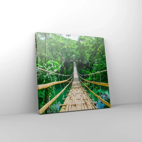 Canvas picture - Small Bridge over the Green - 30x30 cm