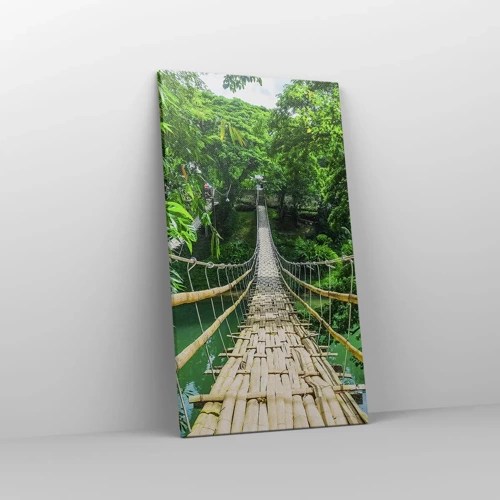 Canvas picture - Small Bridge over the Green - 45x80 cm