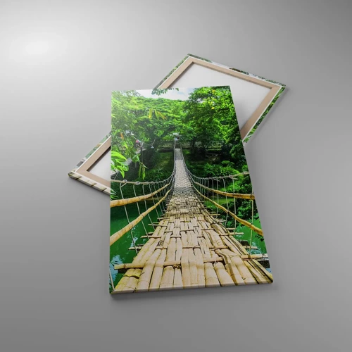 Canvas picture - Small Bridge over the Green - 65x120 cm