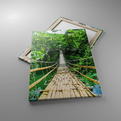 Canvas picture - Small Bridge over the Green - 70x100 cm