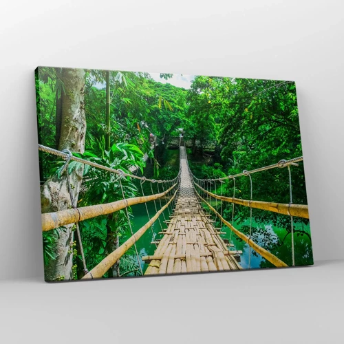 Canvas picture - Small Bridge over the Green - 70x50 cm