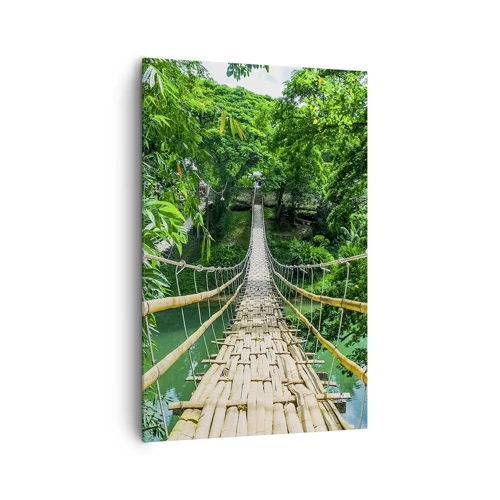 Canvas picture - Small Bridge over the Green - 80x120 cm