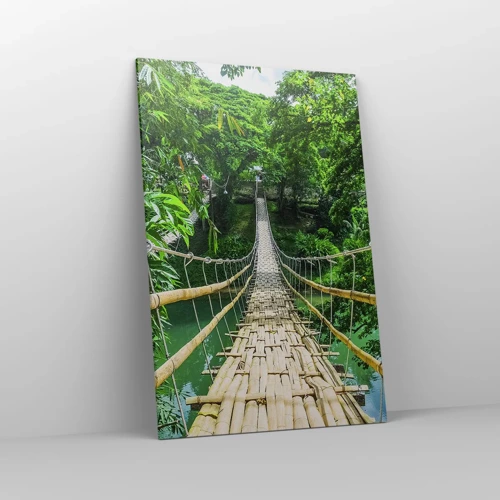 Canvas picture - Small Bridge over the Green - 80x120 cm