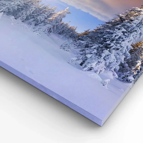 Canvas picture - Snowy Spectacle of Nature - 100x40 cm