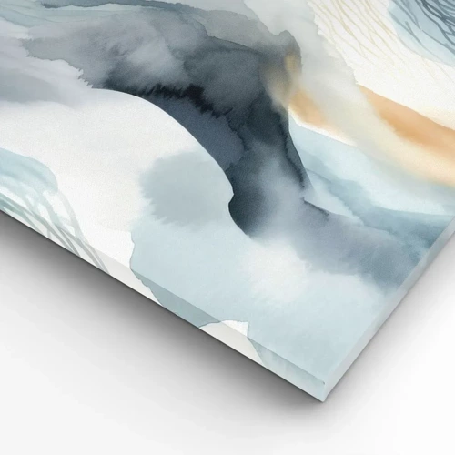 Canvas picture - Snowy and Foggy Abstract - 120x80 cm