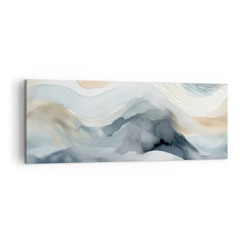 Canvas picture - Snowy and Foggy Abstract - 140x50 cm