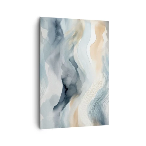 Canvas picture - Snowy and Foggy Abstract - 70x100 cm