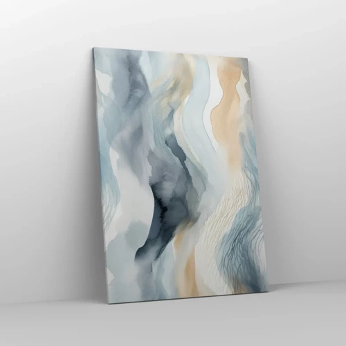 Canvas picture - Snowy and Foggy Abstract - 70x100 cm