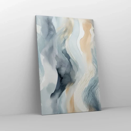 Canvas picture - Snowy and Foggy Abstract - 80x120 cm