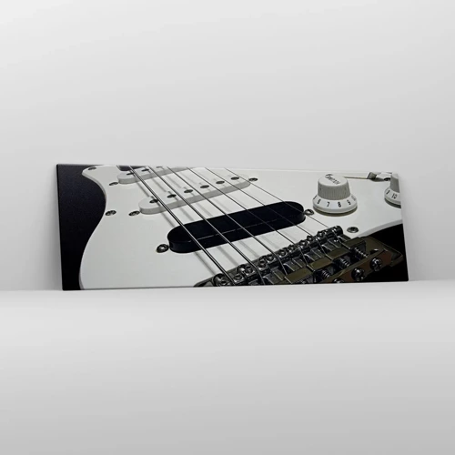 Canvas picture - Sound Hidden in White - 160x50 cm