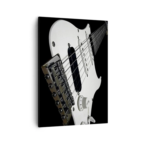 Canvas picture - Sound Hidden in White - 50x70 cm