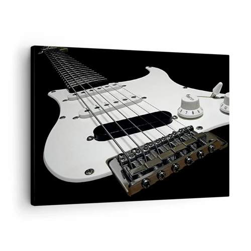 Canvas picture - Sound Hidden in White - 70x50 cm