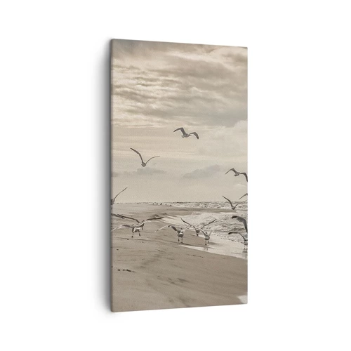 Canvas picture - Sound of the Sea, Singing of the Birds - 45x80 cm