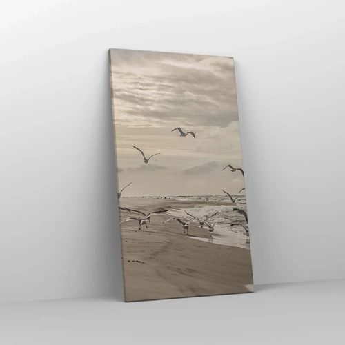 Canvas picture - Sound of the Sea, Singing of the Birds - 45x80 cm