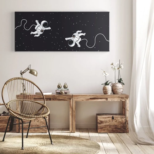 Canvas picture - Space Dance - 100x40 cm