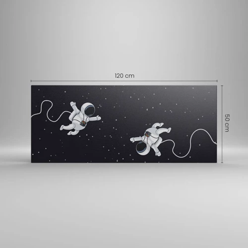 Canvas picture - Space Dance - 120x50 cm