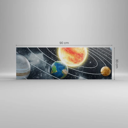 Canvas picture - Space Dance - 90x30 cm