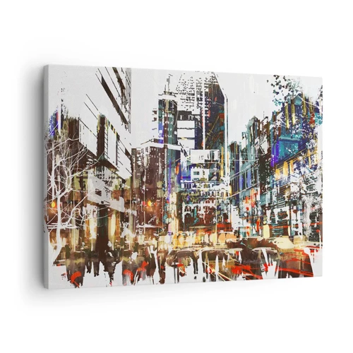 Canvas picture - Sparkling City - 70x50 cm