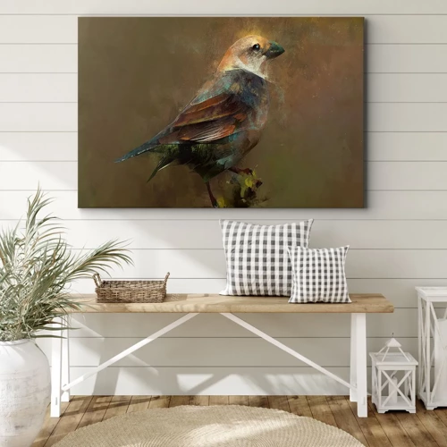 Canvas picture - Sparrow, a Little Birdy - 70x50 cm