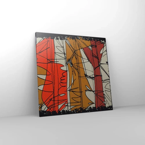 Canvas picture - Spontaneous Composition - 70x70 cm