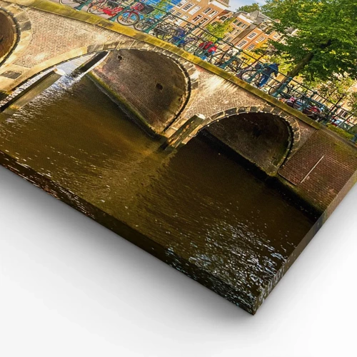 Canvas picture - Spring over the Canal - 120x50 cm