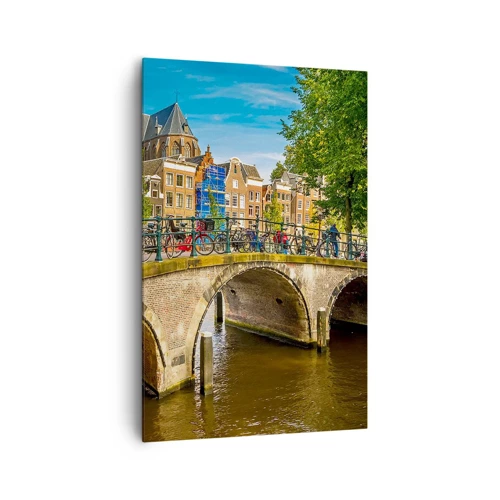 Canvas picture - Spring over the Canal - 80x120 cm