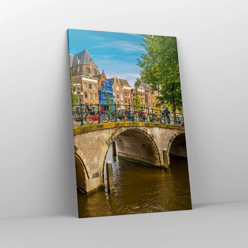 Canvas picture - Spring over the Canal - 80x120 cm