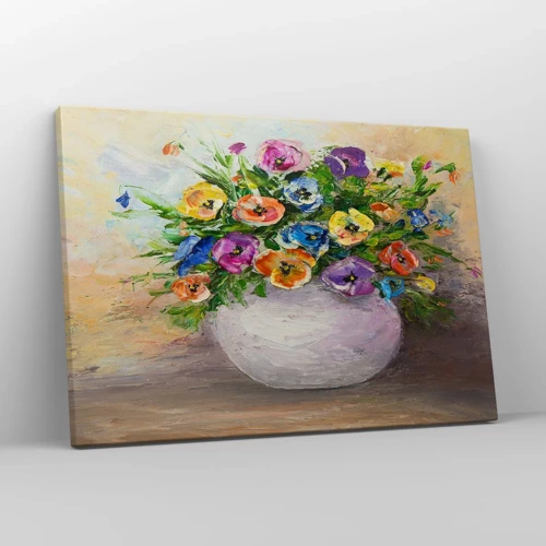 Canvas picture - Still Life with White Vase - 70x50 cm