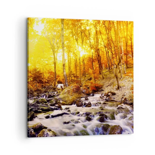 Canvas picture - Stones Set in Gold and Platinum - 60x60 cm