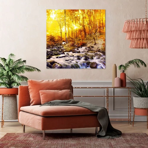 Canvas picture - Stones Set in Gold and Platinum - 60x60 cm