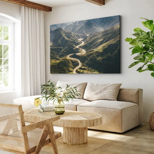 Canvas picture - Straight from the Heart of the Mountains - 70x50 cm