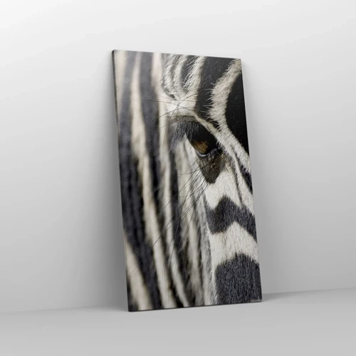 Canvas picture - Striped Portrait - 45x80 cm