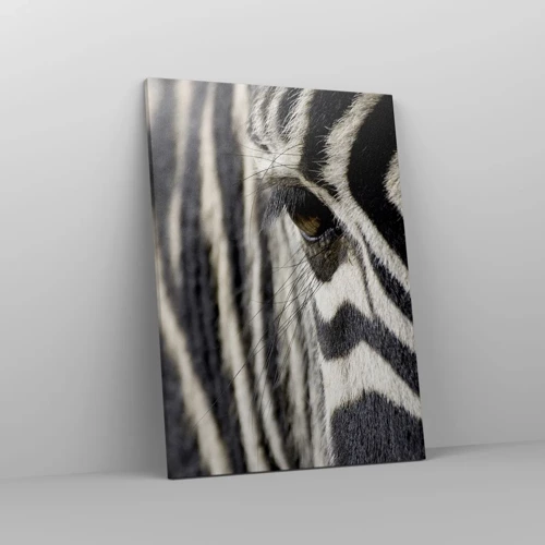 Canvas picture - Striped Portrait - 50x70 cm