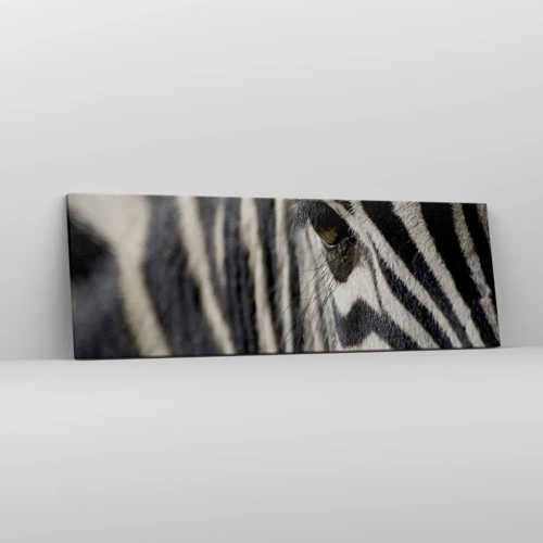 Canvas picture - Striped Portrait - 90x30 cm