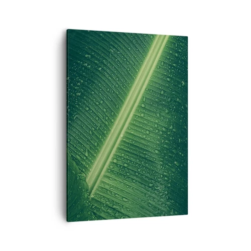 Canvas picture - Structure of Green - 50x70 cm