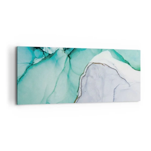 Canvas picture - Study in Turquoise - 100x40 cm