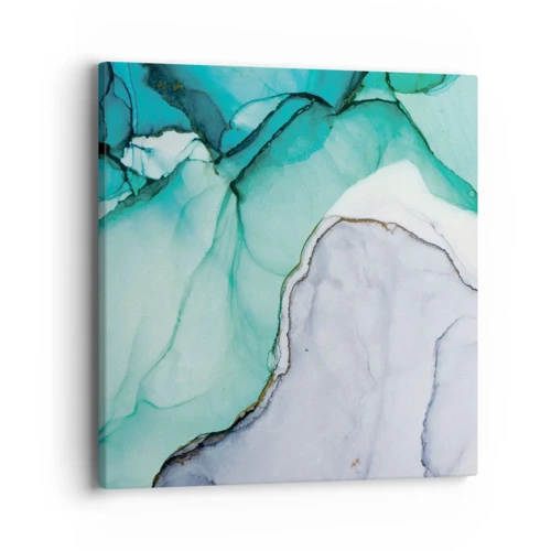 Canvas picture - Study in Turquoise - 40x40 cm