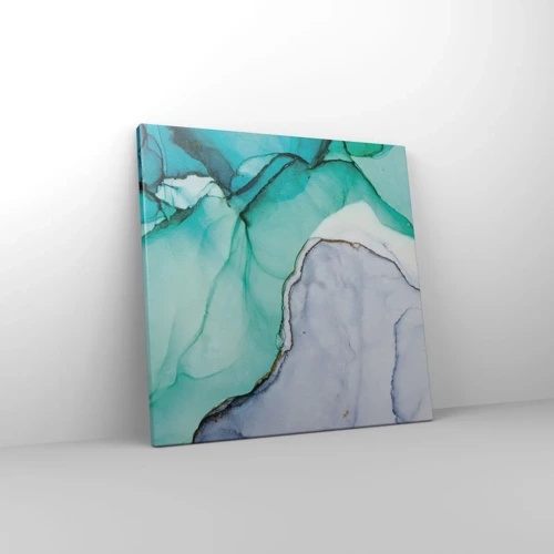 Canvas picture - Study in Turquoise - 40x40 cm