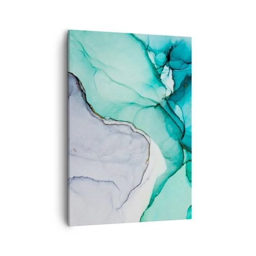 Canvas picture - Study in Turquoise - 50x70 cm