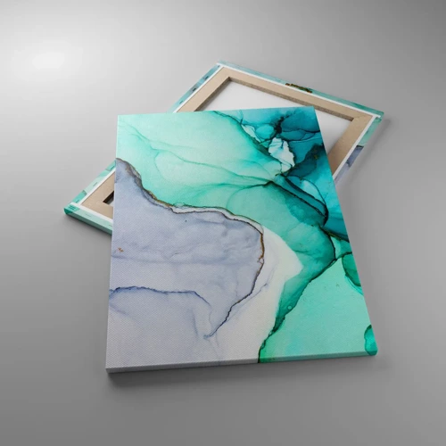 Canvas picture - Study in Turquoise - 50x70 cm