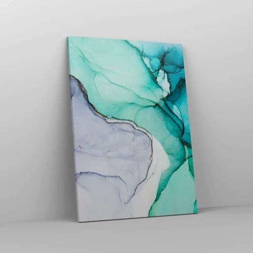 Canvas picture - Study in Turquoise - 50x70 cm