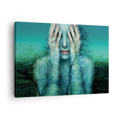 Canvas picture - Submerged in Blue - 70x50 cm